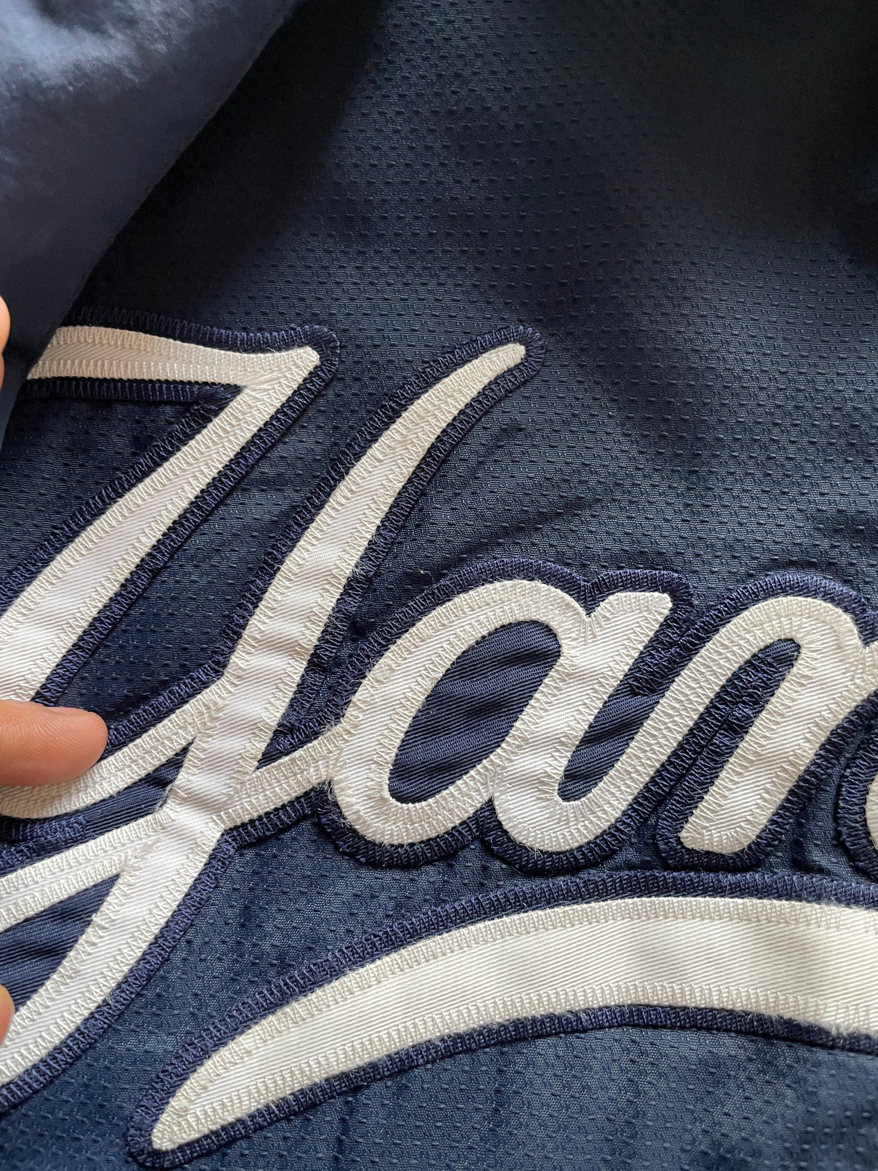 VTG New York Yankees MLB Majestic Navy Blue Dugout Jacket