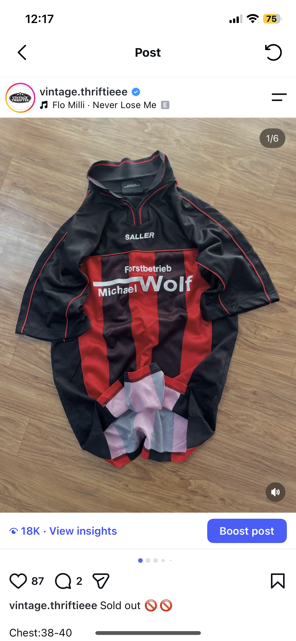 Jerseys black and red