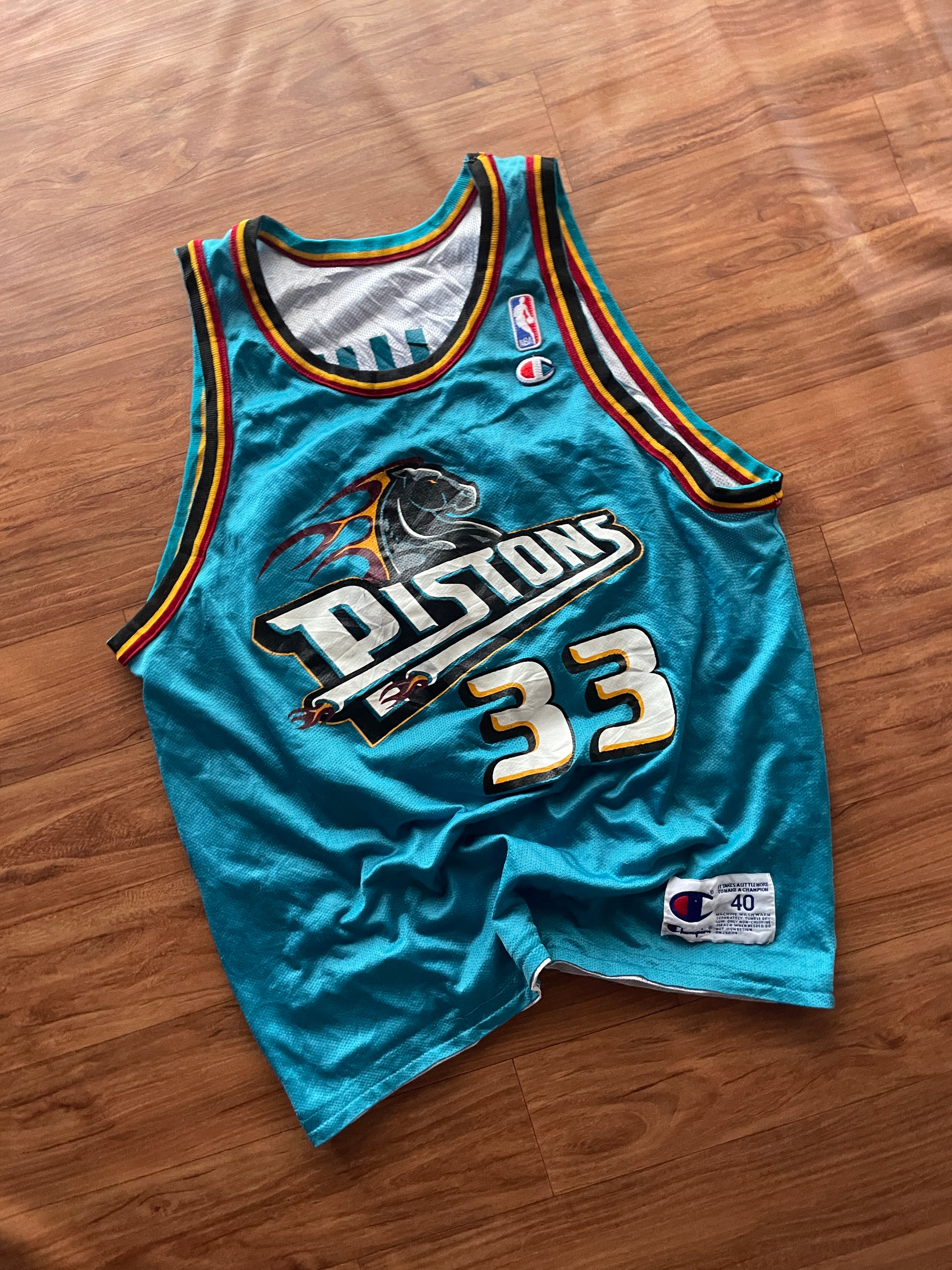 vintage Champion Grant Hill Detroit Pistons
