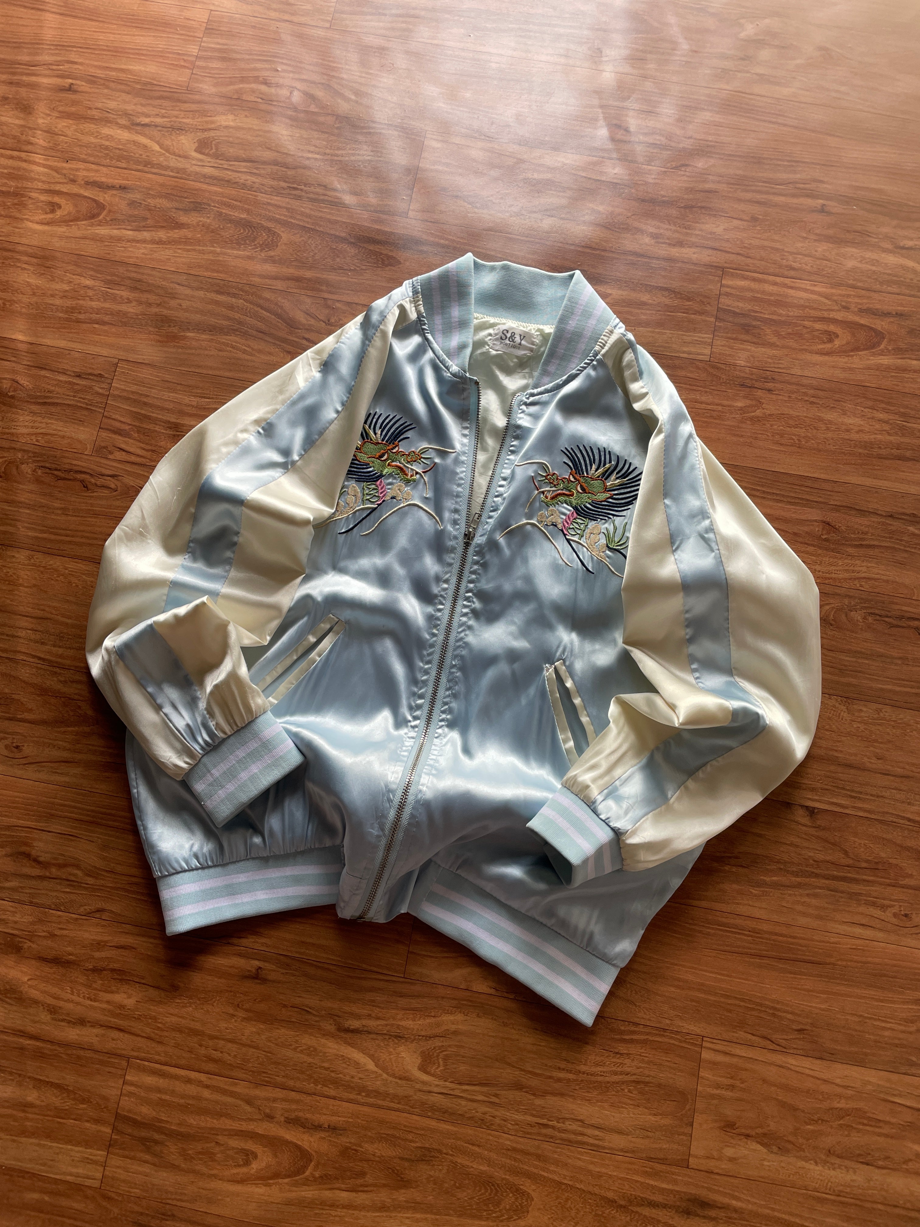Suikajan embroidered bomber jacket.