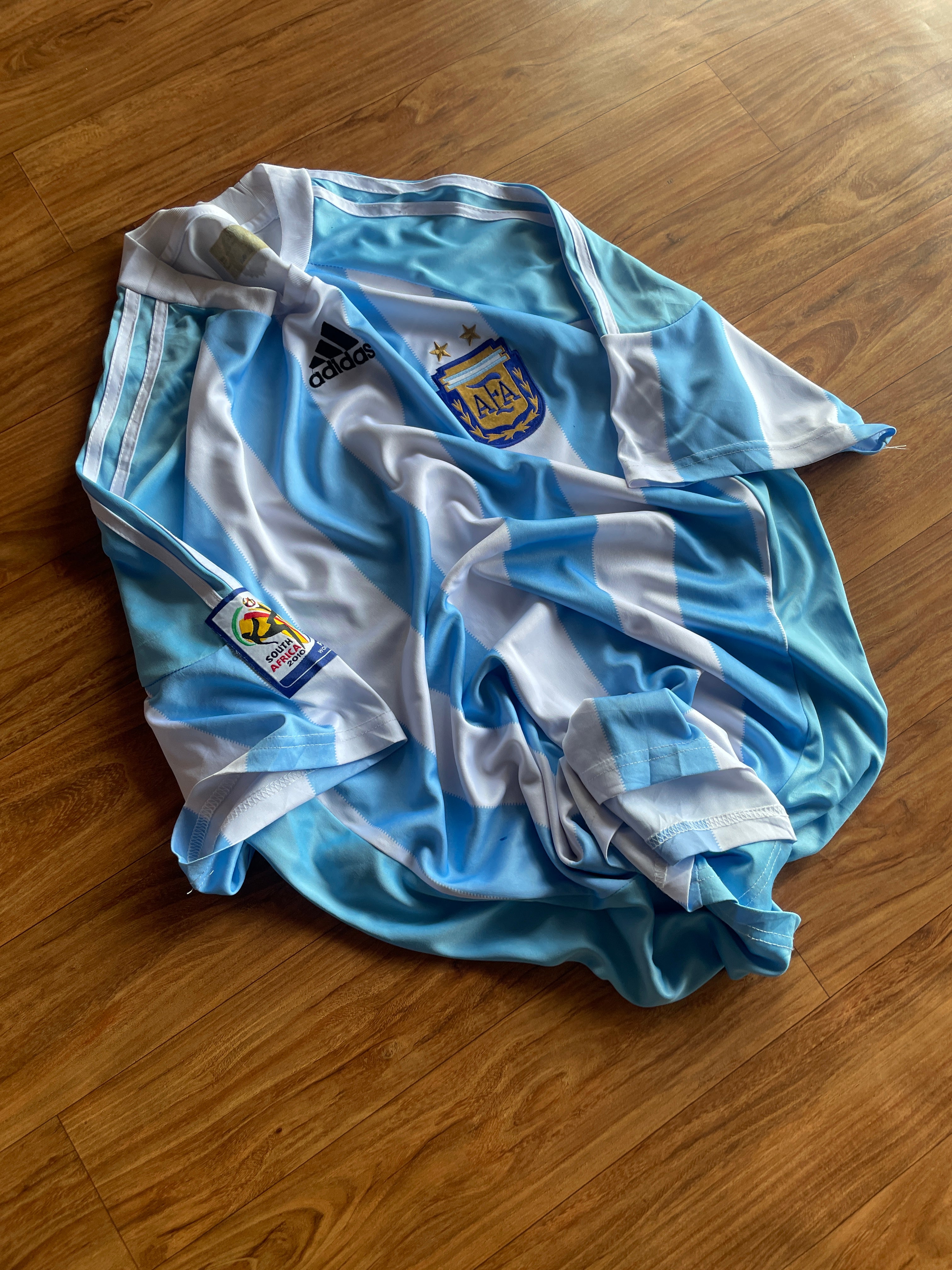 Argentina 2010 South Africa fifa World Cup jersey -XL