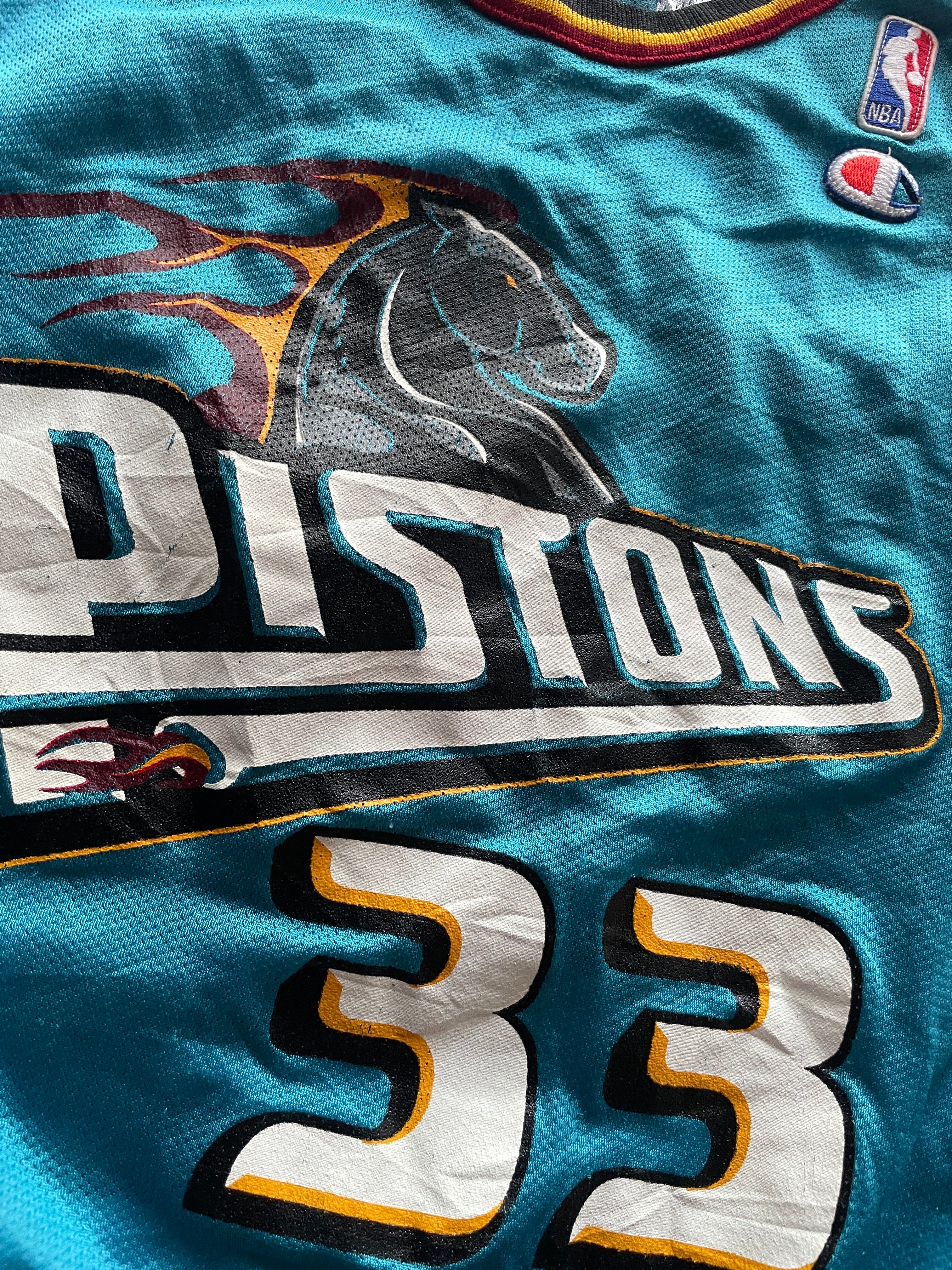 vintage Champion Grant Hill Detroit Pistons