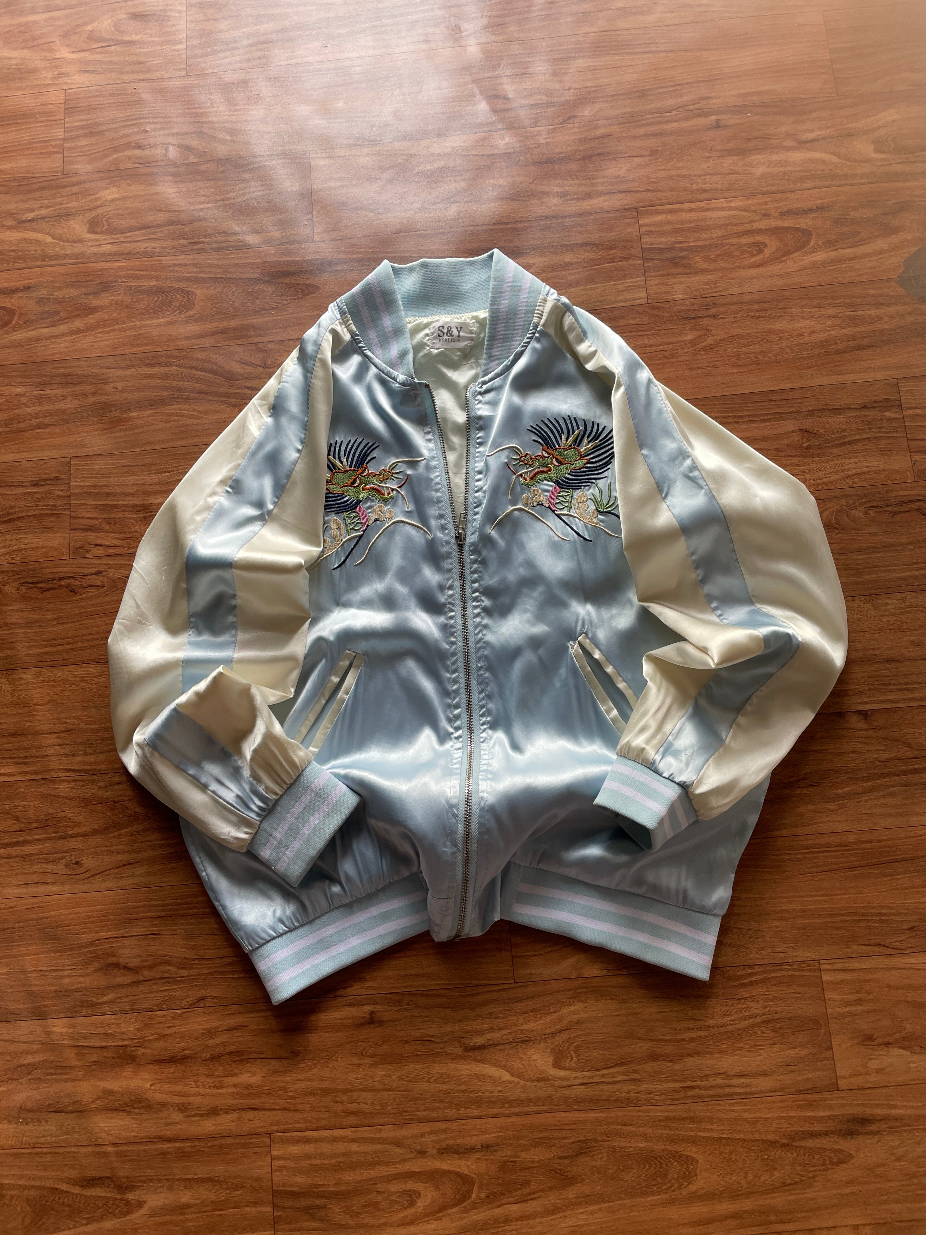 Suikajan embroidered bomber jacket.