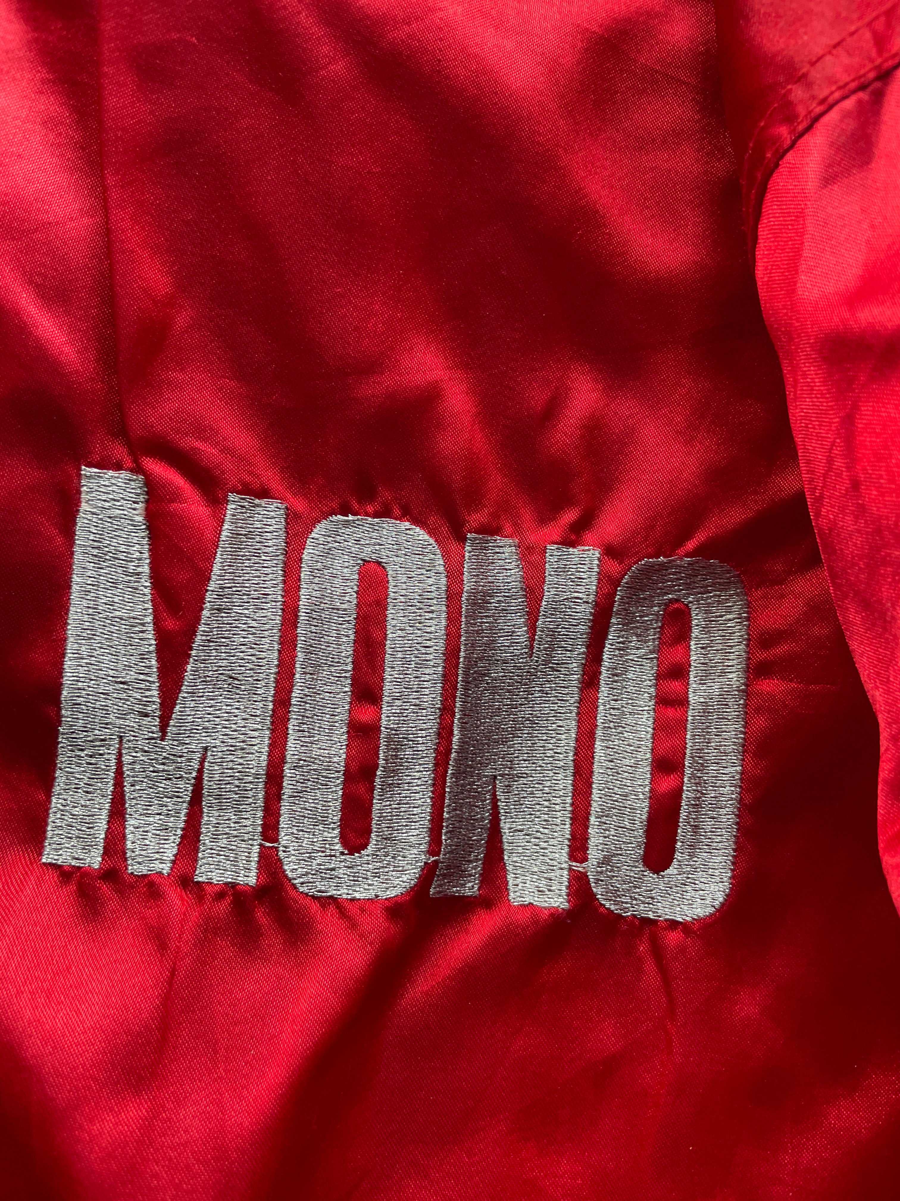 vintage red Bomb  satin bomber jacket