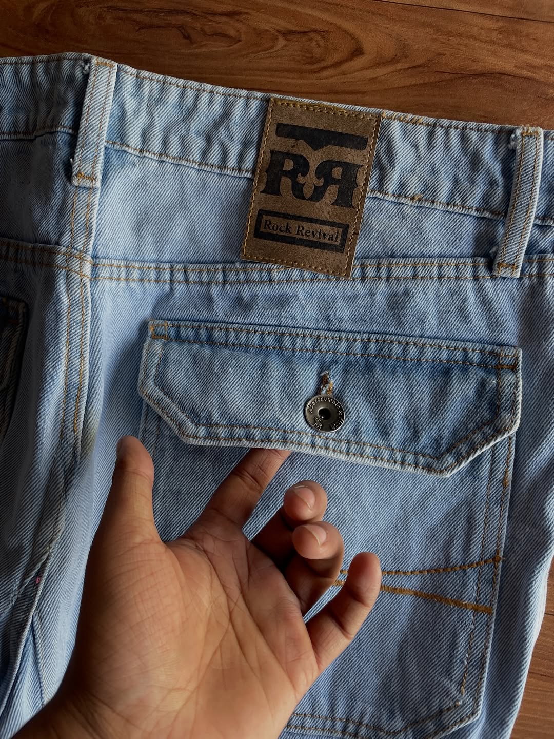ABERCROMBIE FITCH denim cargo(W36 L43)