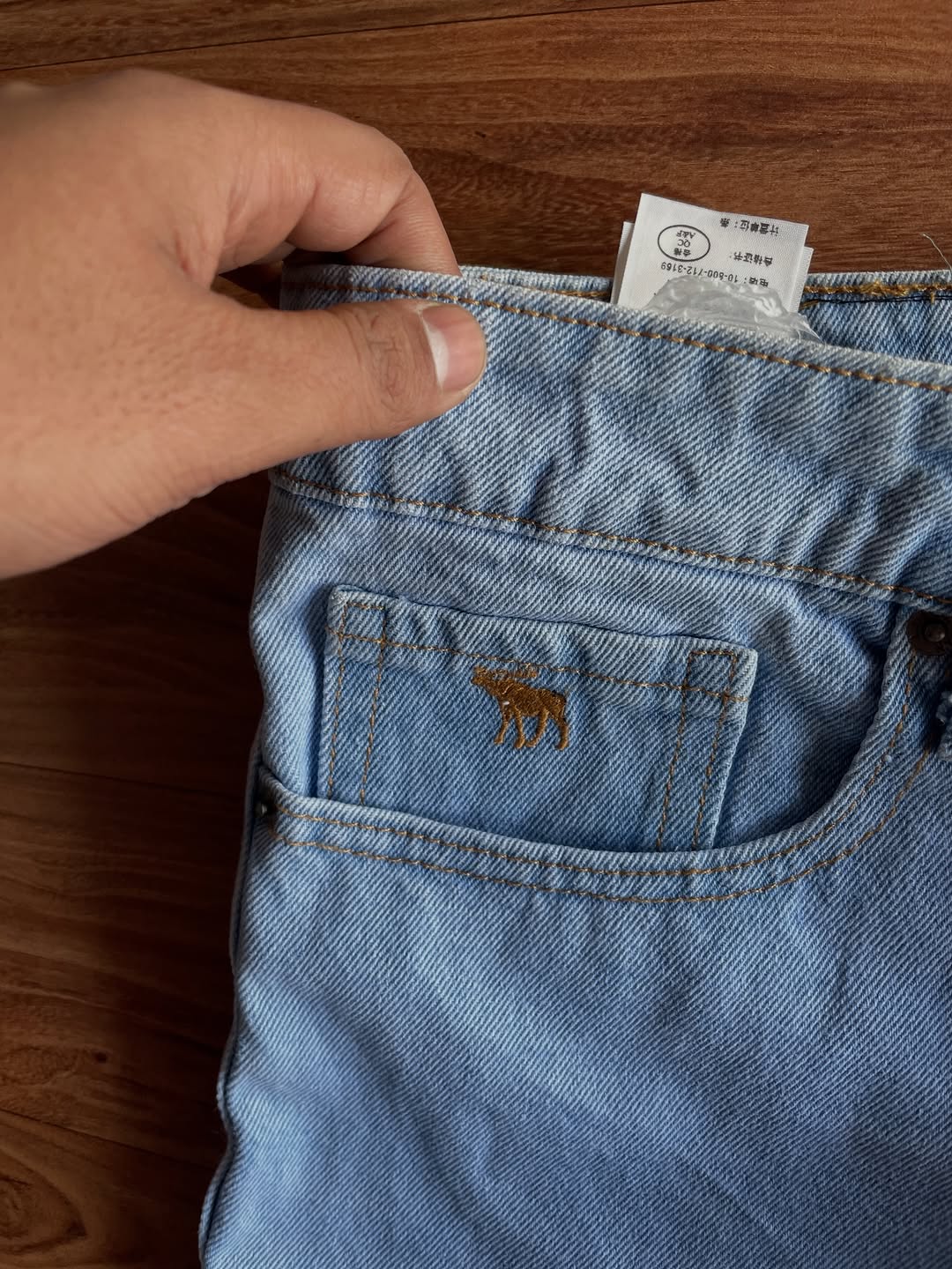 ABERCROMBIE FITCH denim cargo(W36 L43)