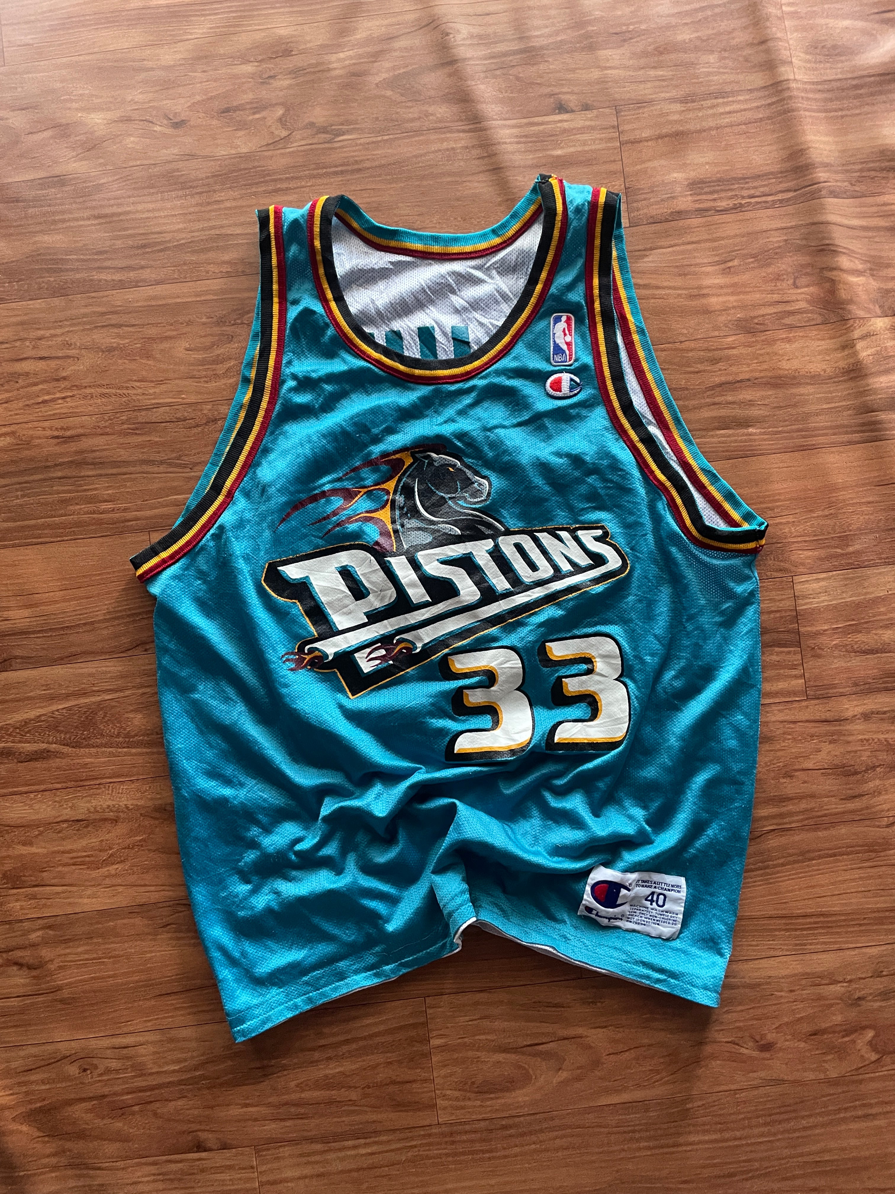 vintage Champion Grant Hill Detroit Pistons