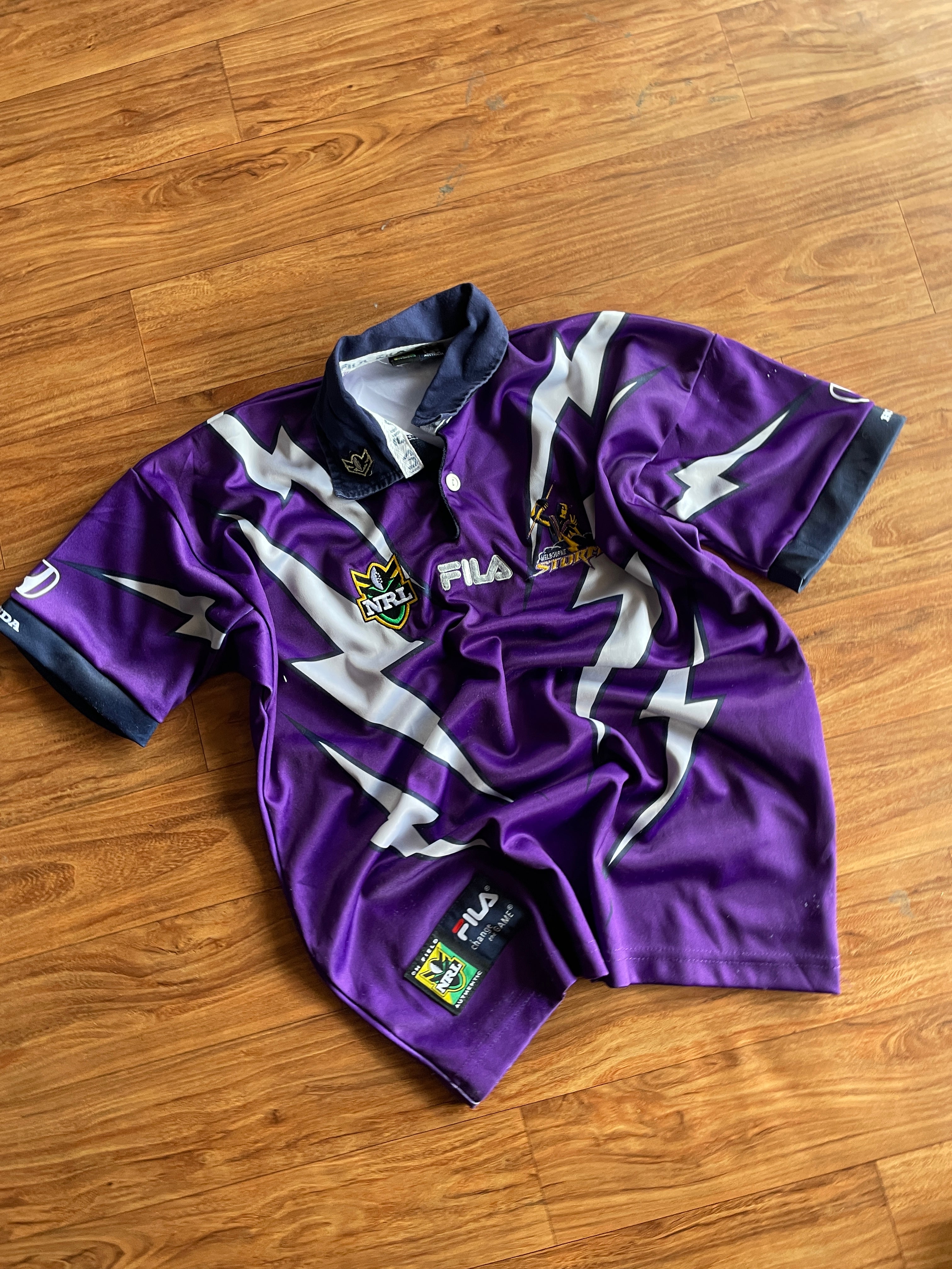 Melbourne Storm away jersey 2000 or 2001