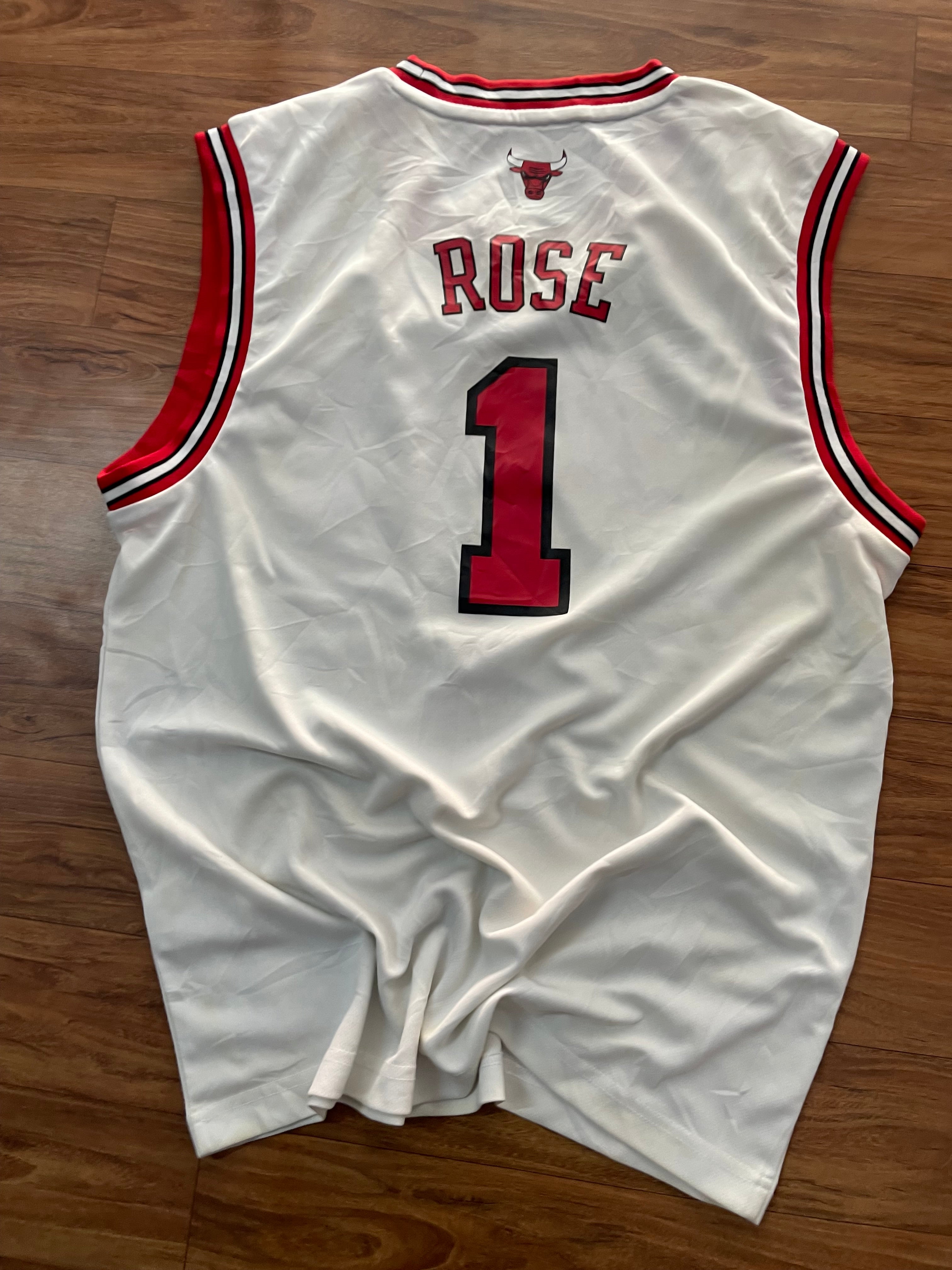 Bulls # 1 rose jersey