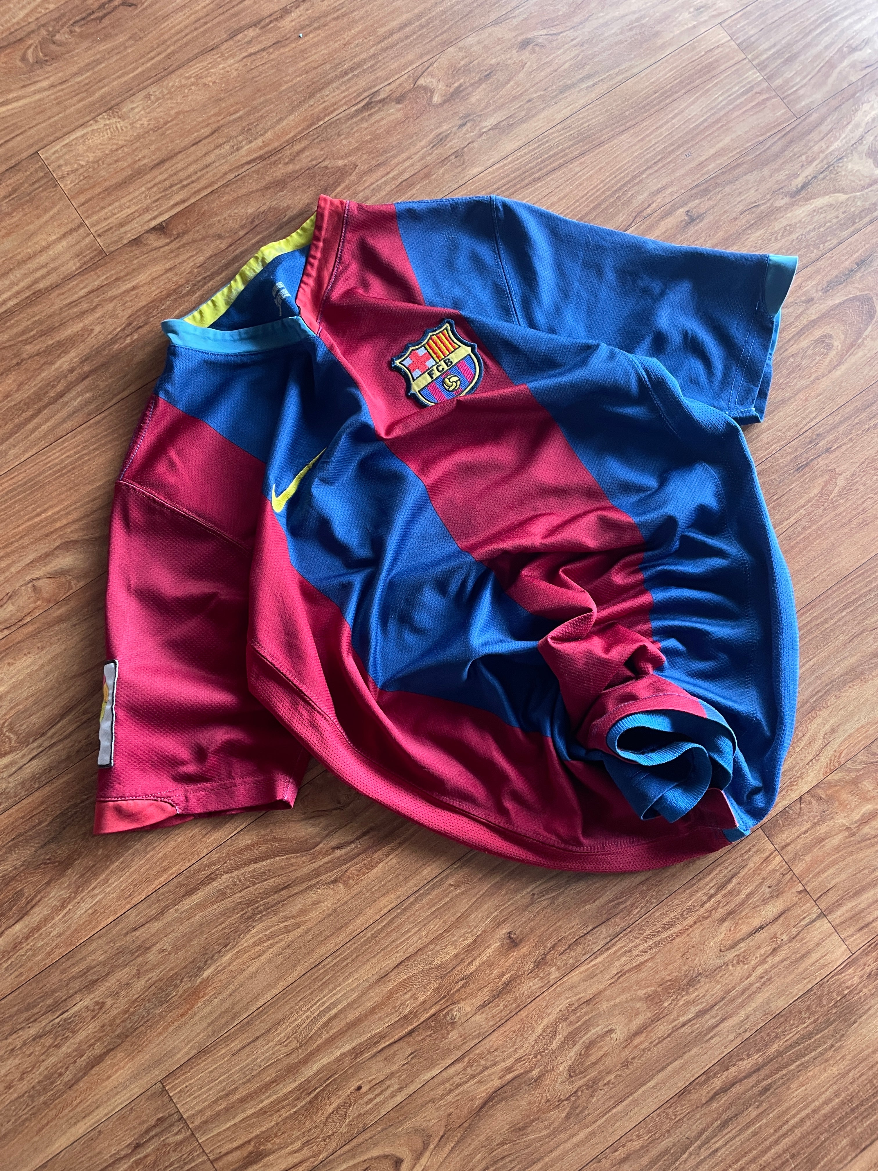 BARCELONA 2006 2007 HOME FOOTBALL SHIRT SOCCER JERSEY