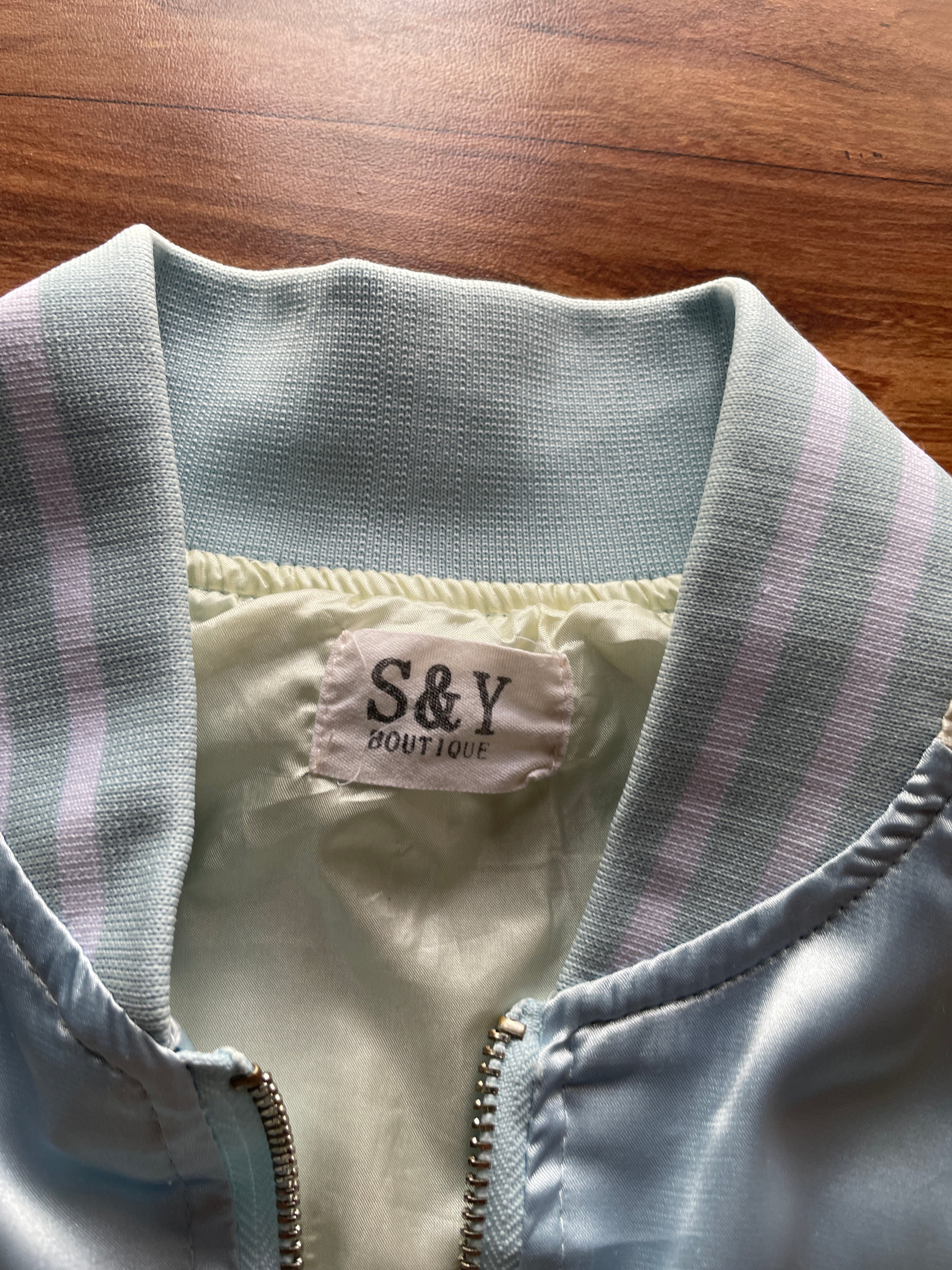 Suikajan embroidered bomber jacket.