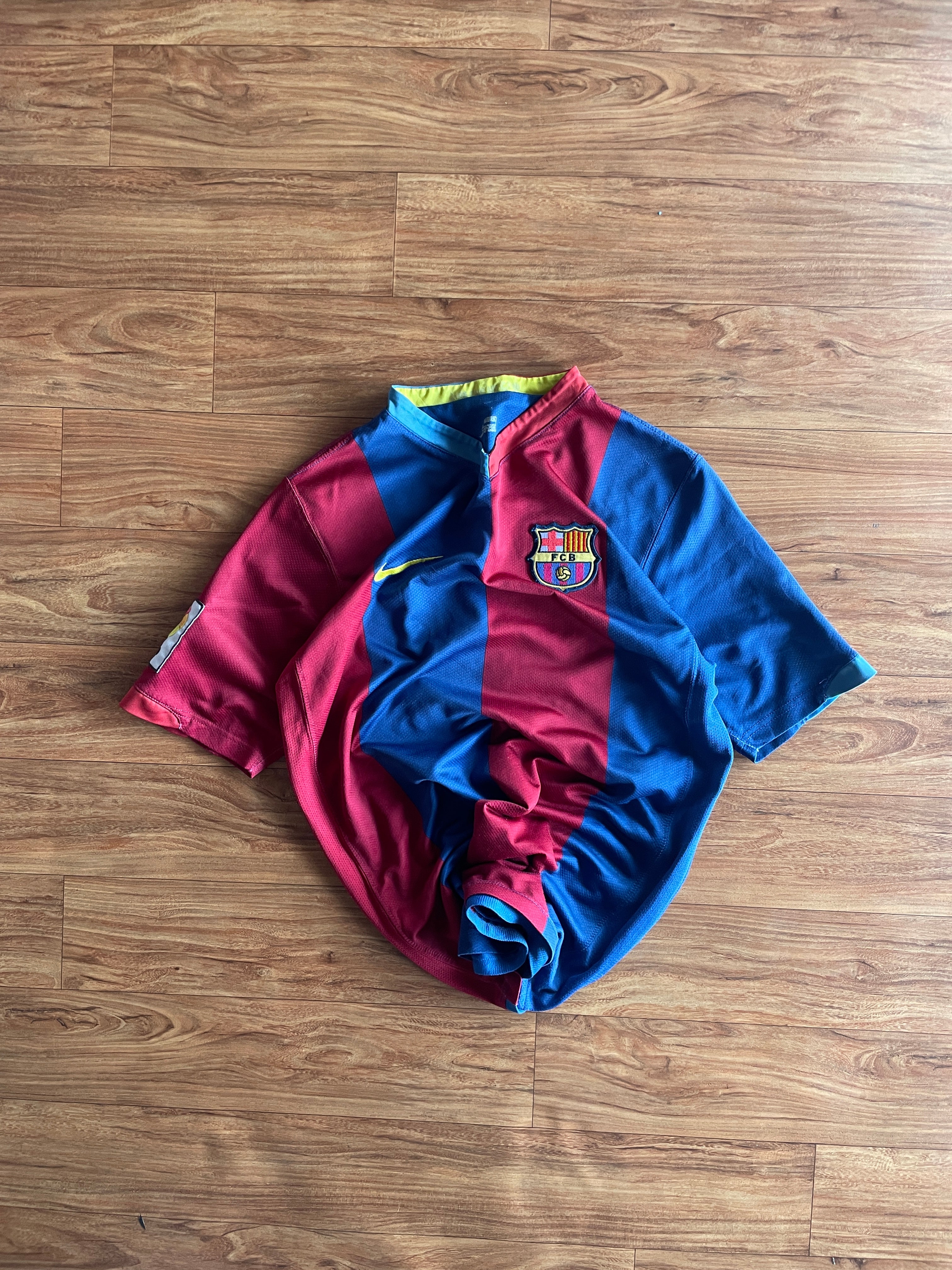 BARCELONA 2006 2007 HOME FOOTBALL SHIRT SOCCER JERSEY