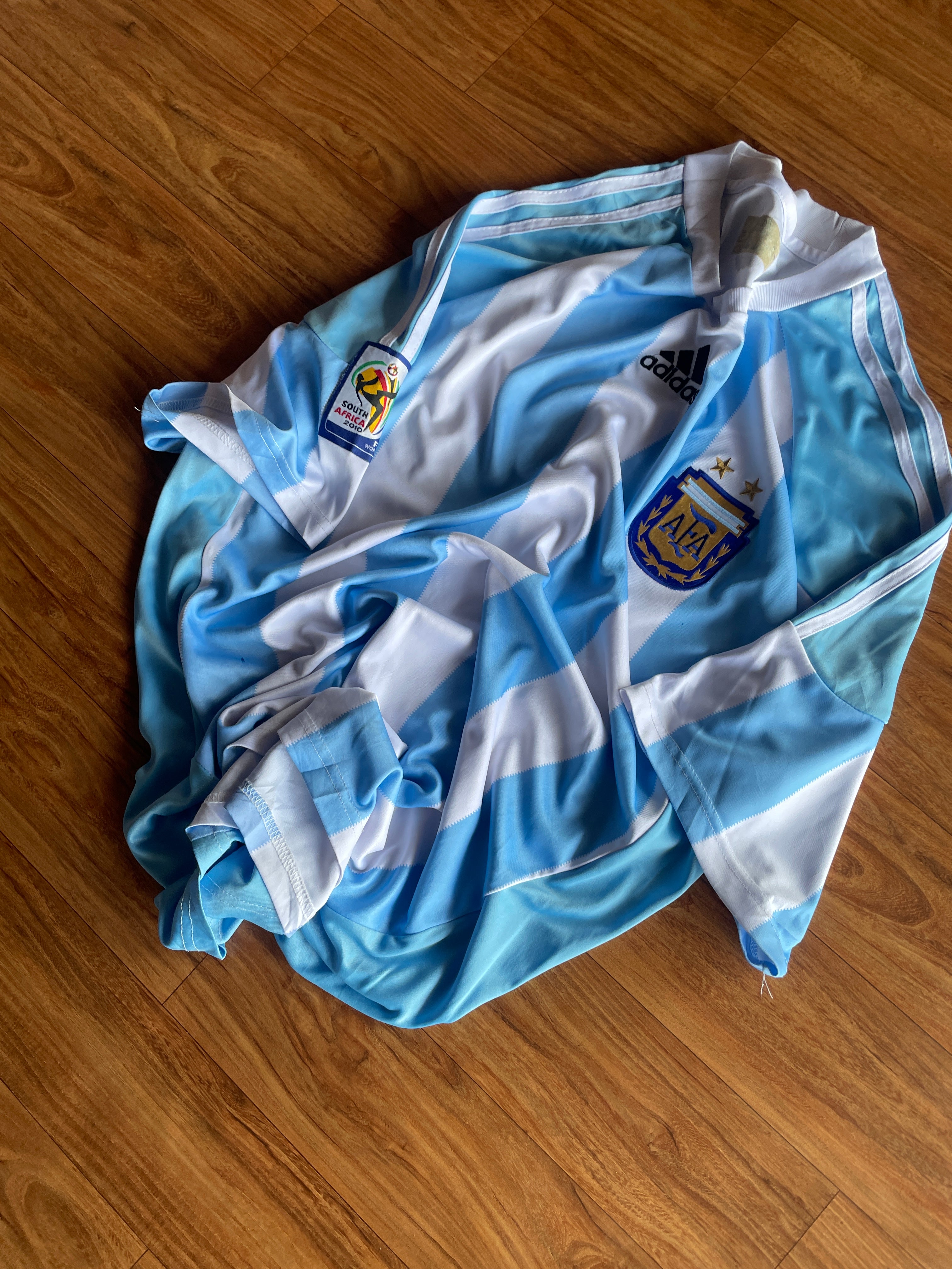 Argentina 2010 South Africa fifa World Cup jersey -XL