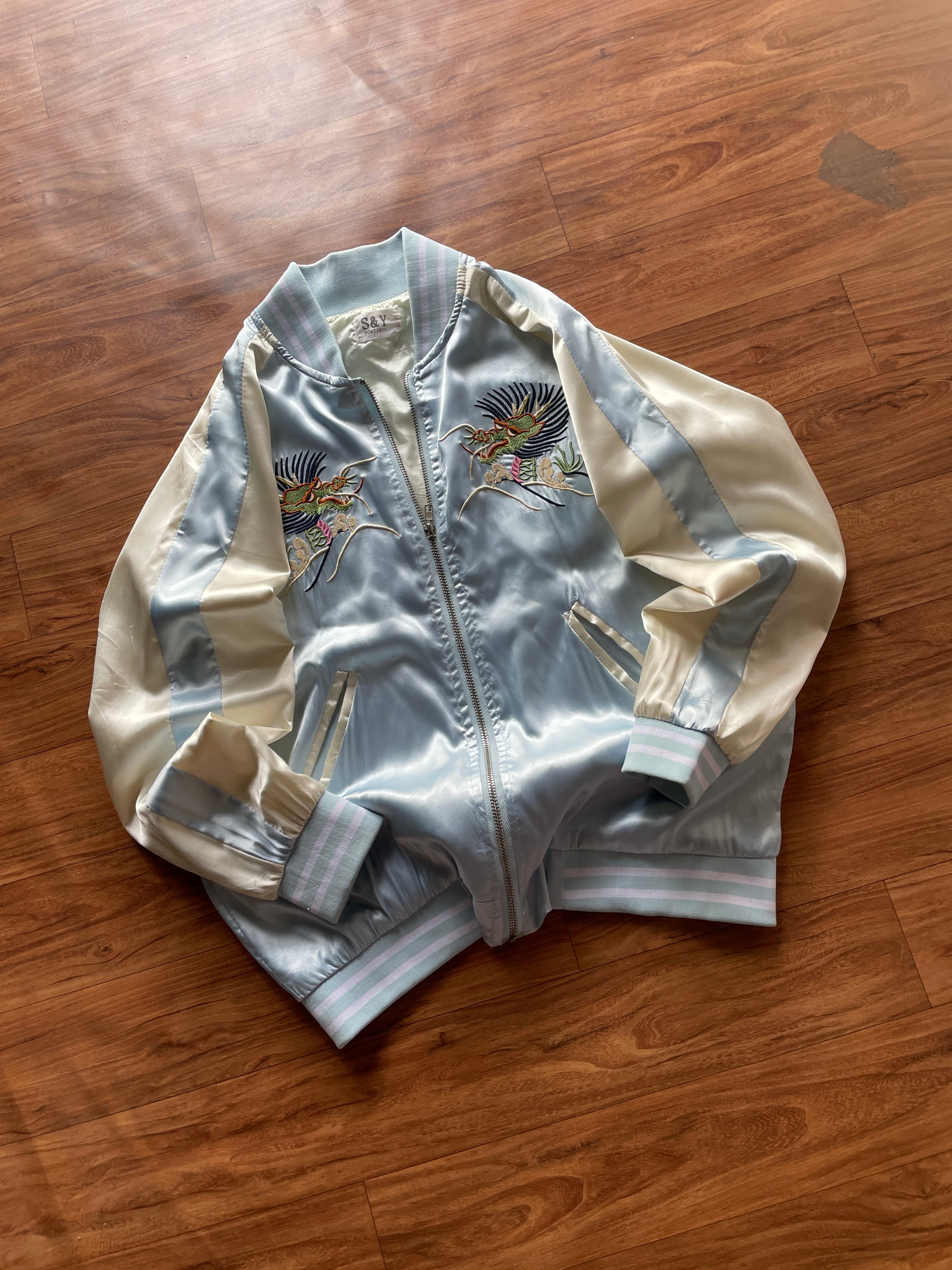 Suikajan embroidered bomber jacket.