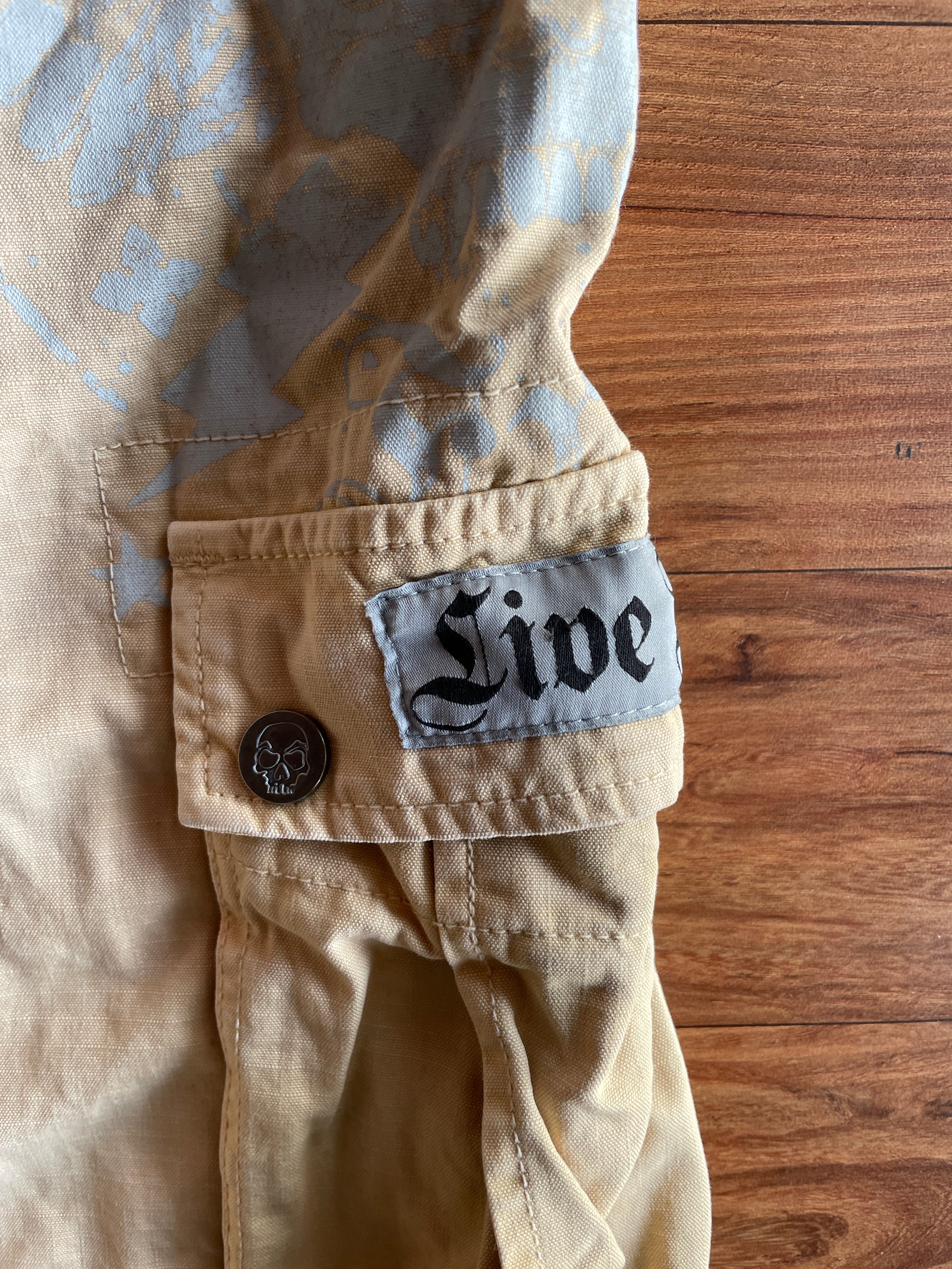Rock label skull printed Jort(w38 l24)