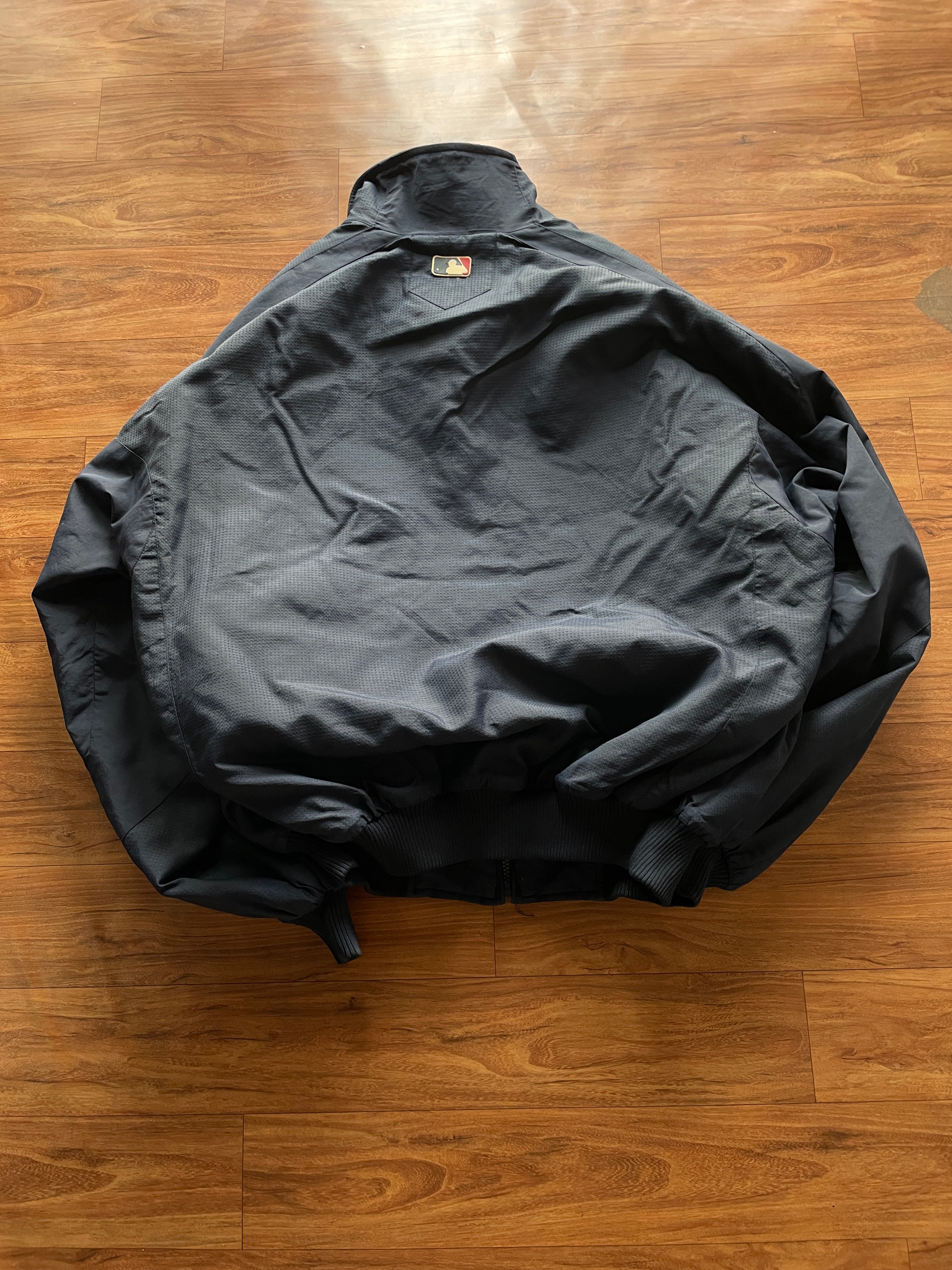 VTG New York Yankees MLB Majestic Navy Blue Dugout Jacket