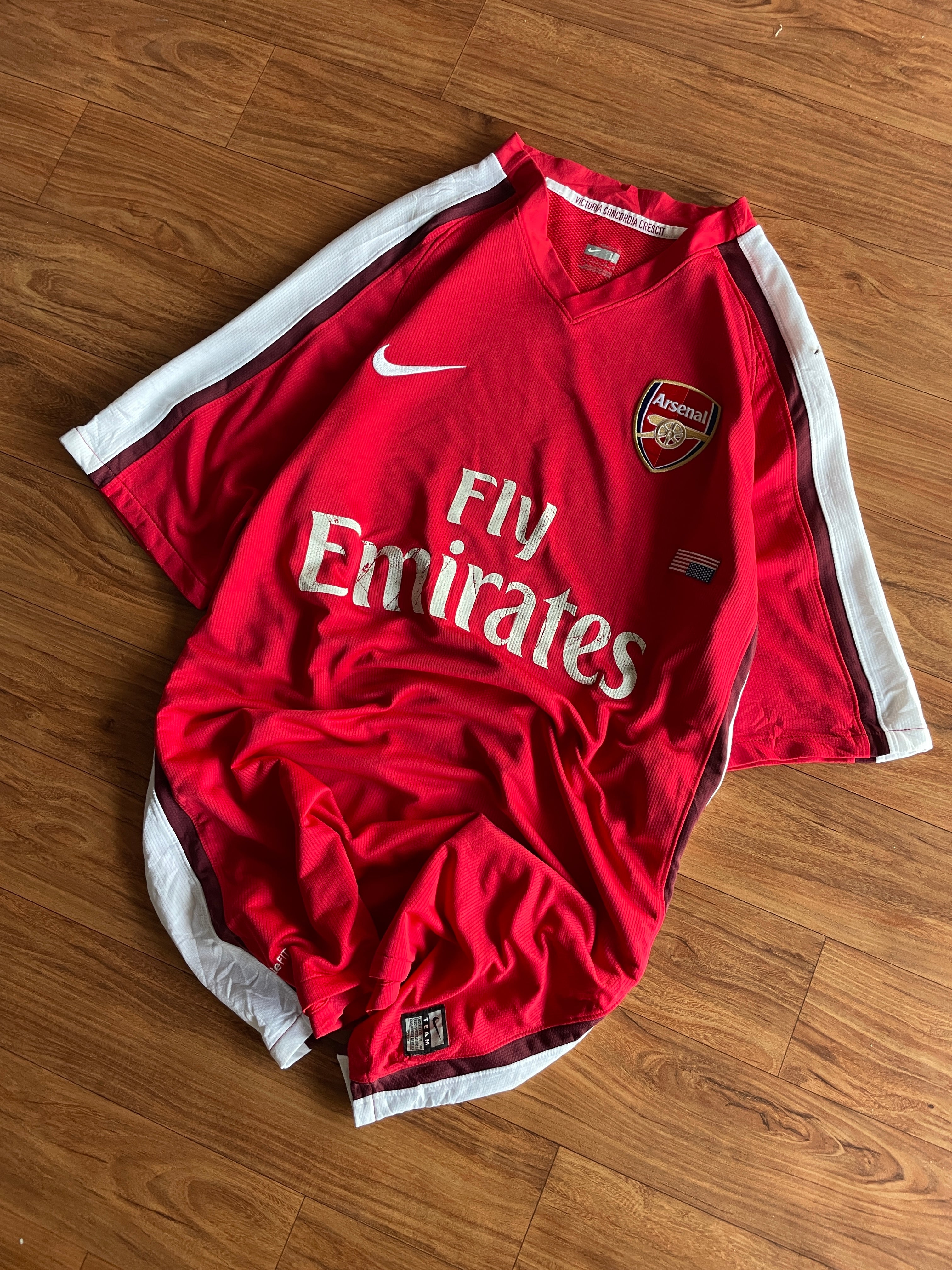 ARSENAL LONDON 2008 2009 HOME FOOTBALL SHIRT SOCCER JERSEY