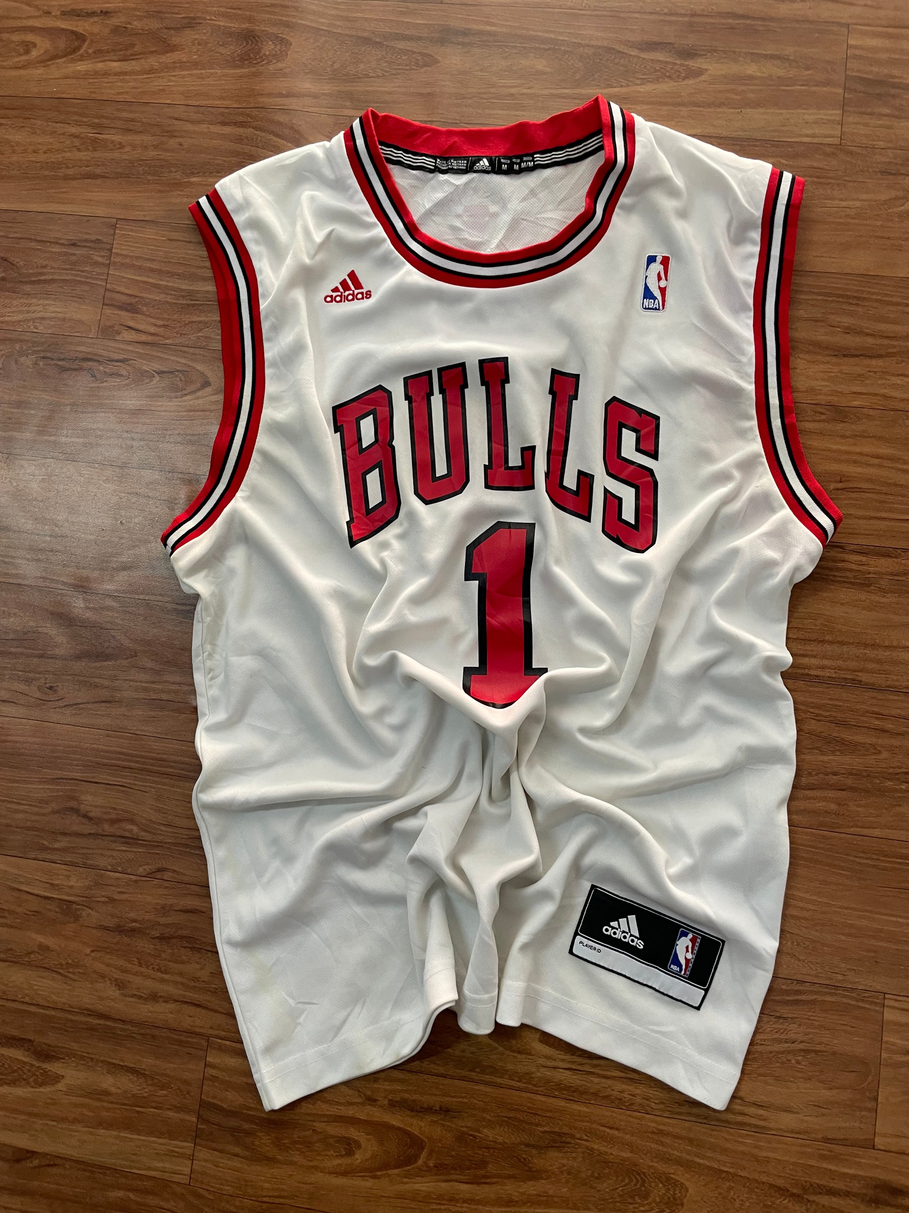 Bulls # 1 rose jersey