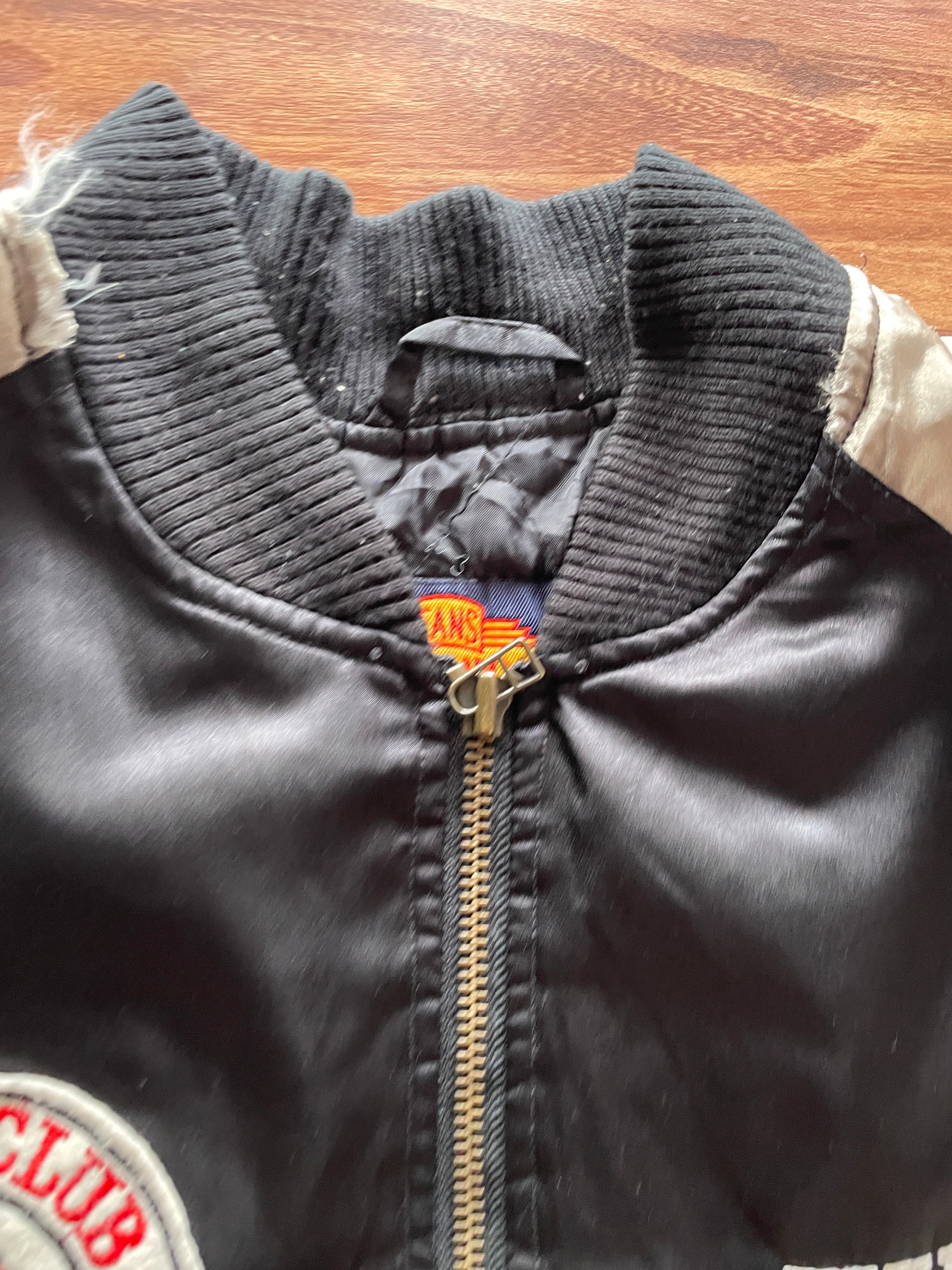 vintage Elie Club Basic embroidered varsity bomber jacket