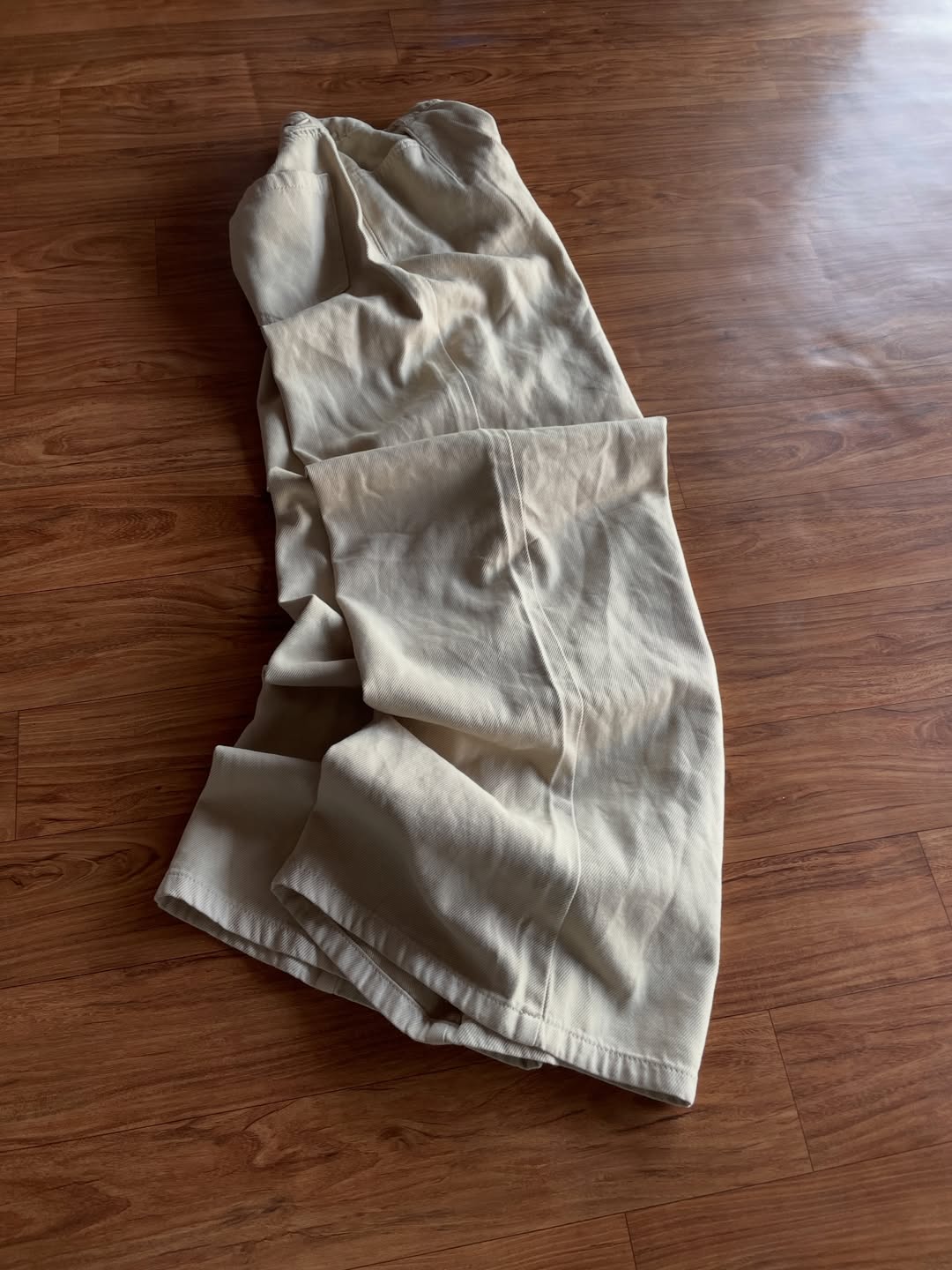 Beige denim wideleg(W29 L42)