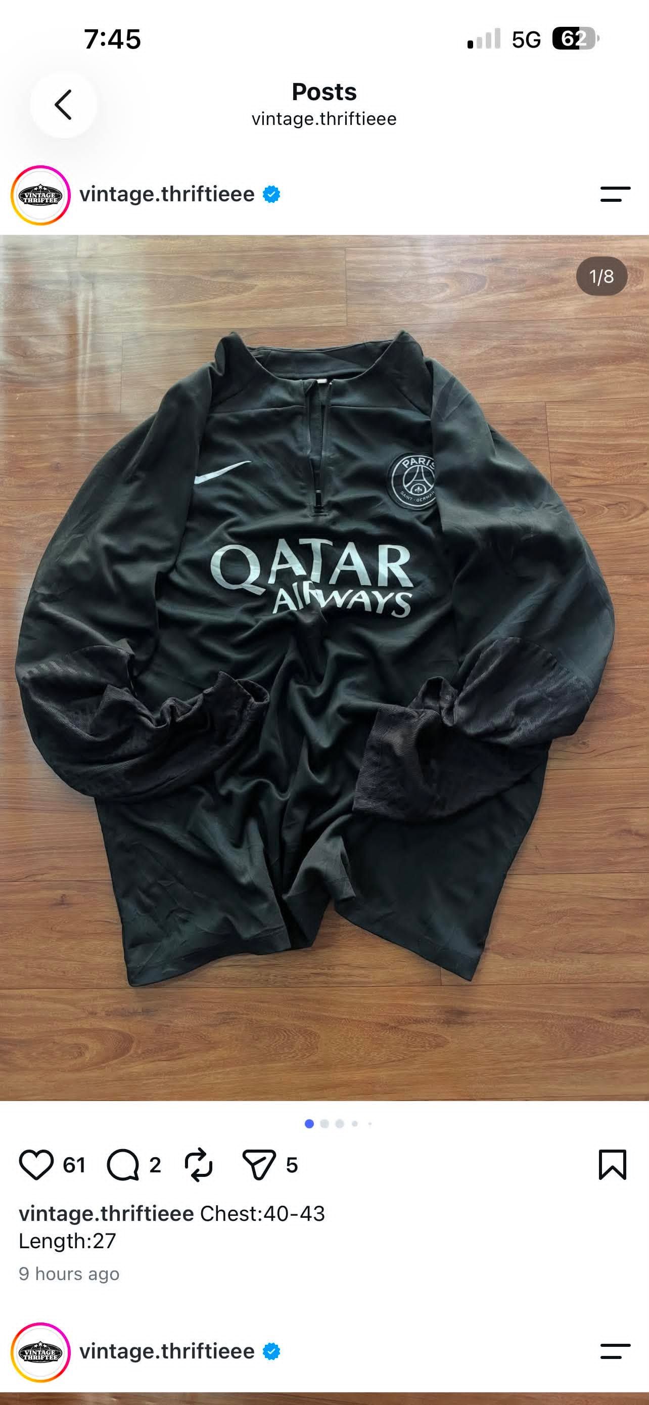 Psg black full- L