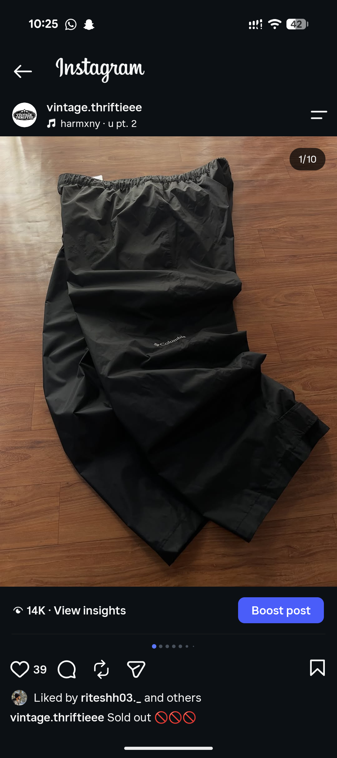 Columbia trackpant