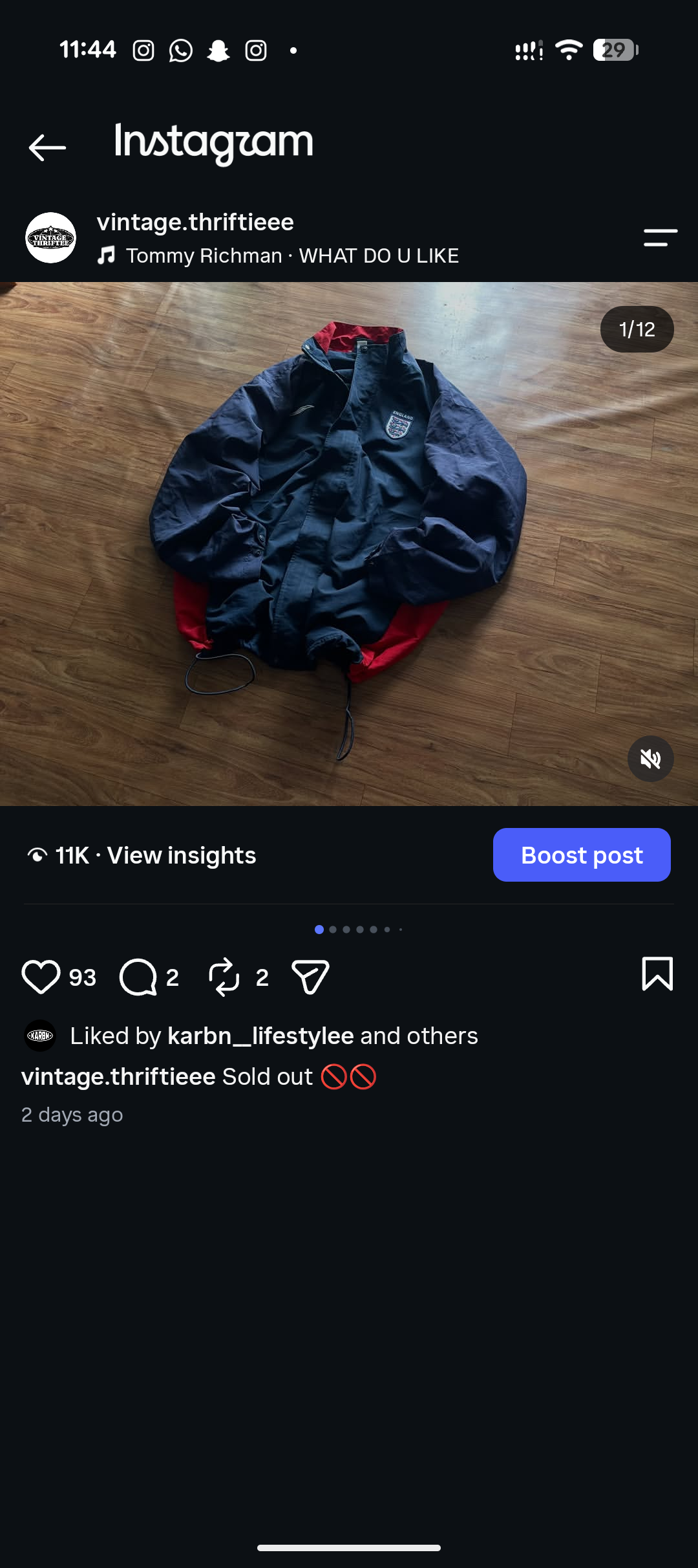 England jacket