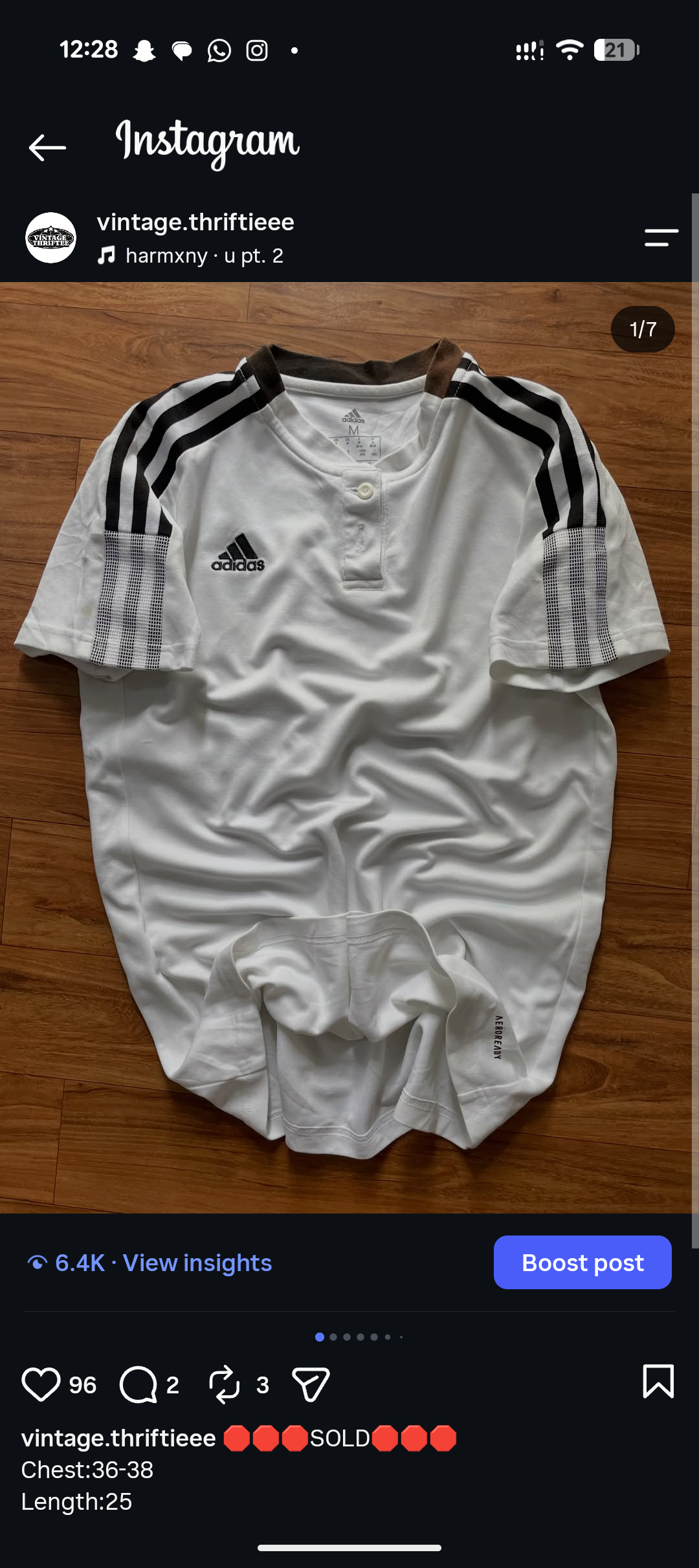 Adidas 3 stripe