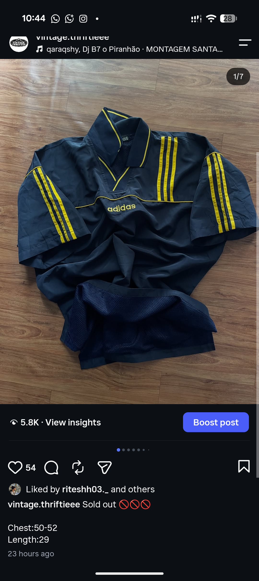 Adidas yellow vintage