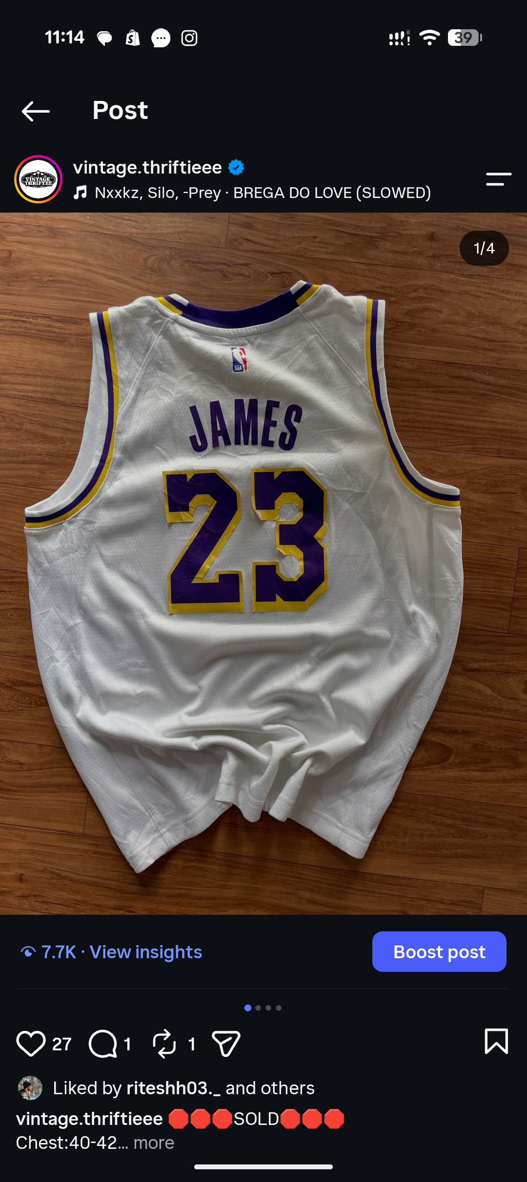 James 23 jersey