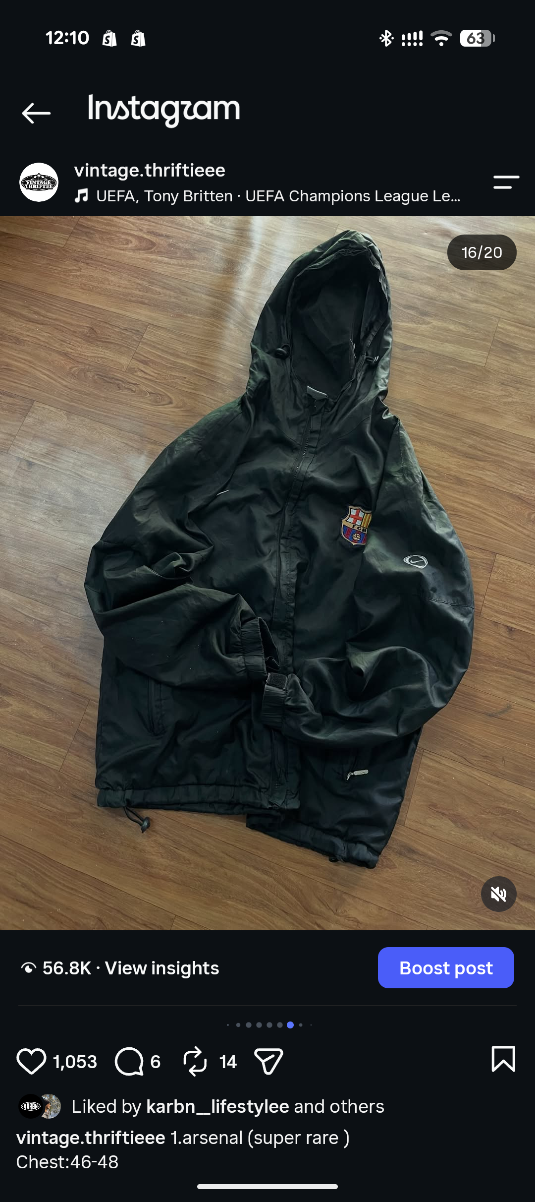 Barca black jacket