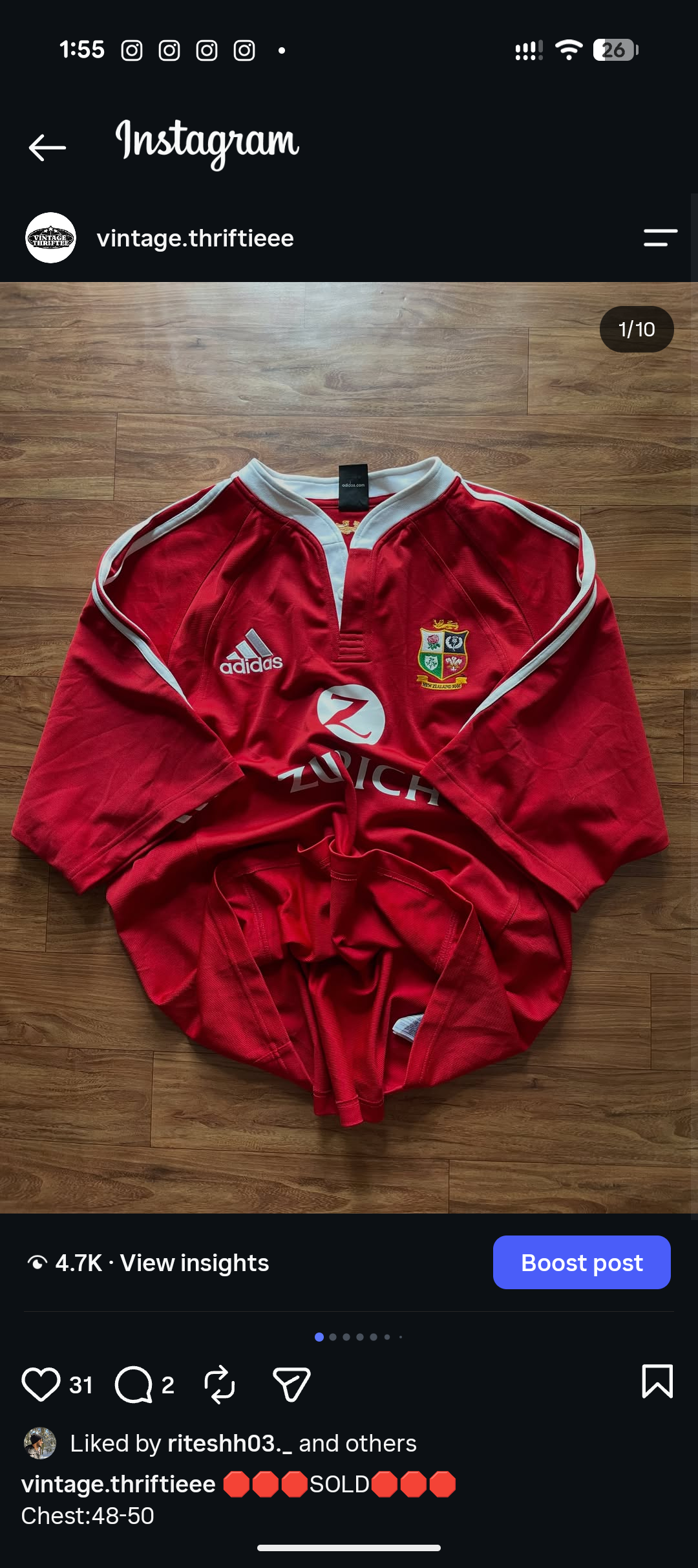 Vintage red