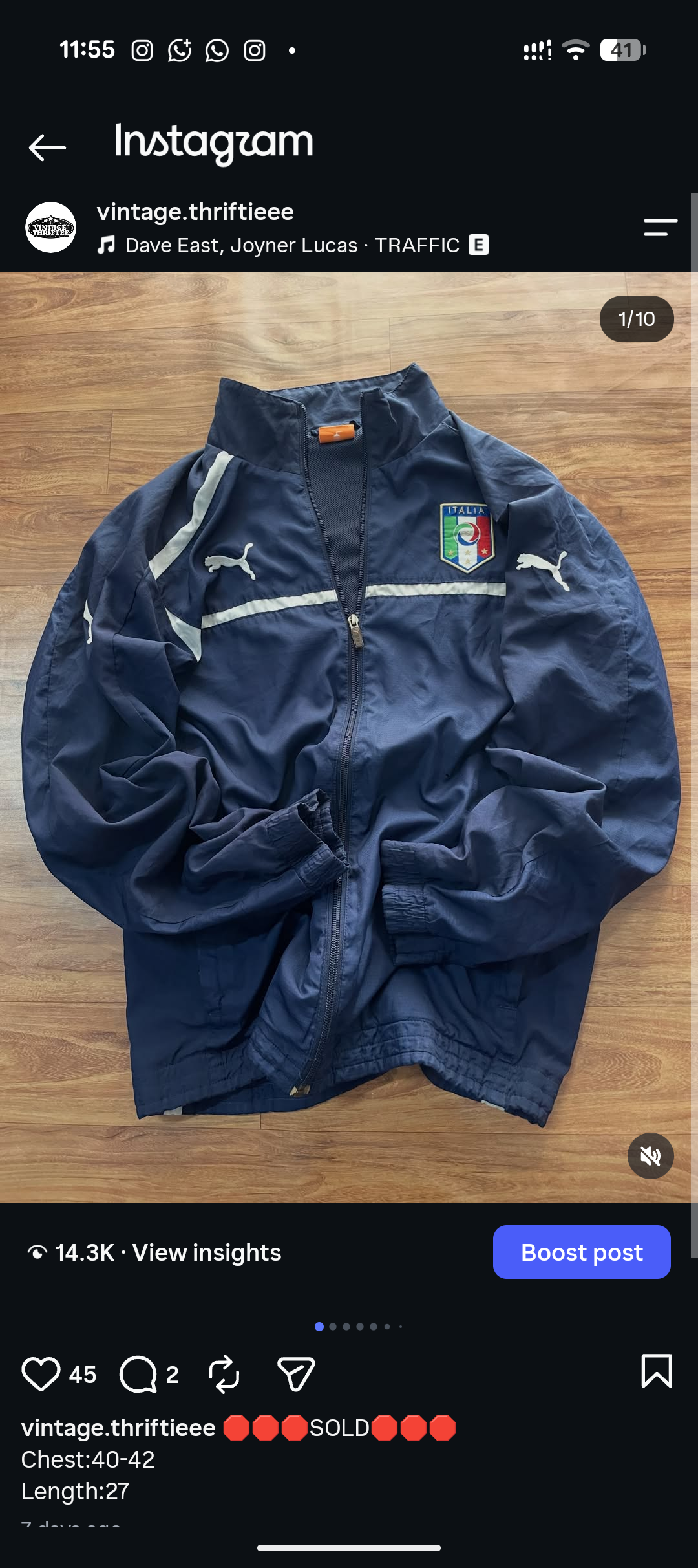 Italy jacket-L