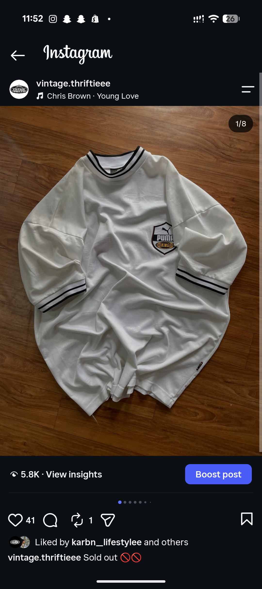 White king jersey