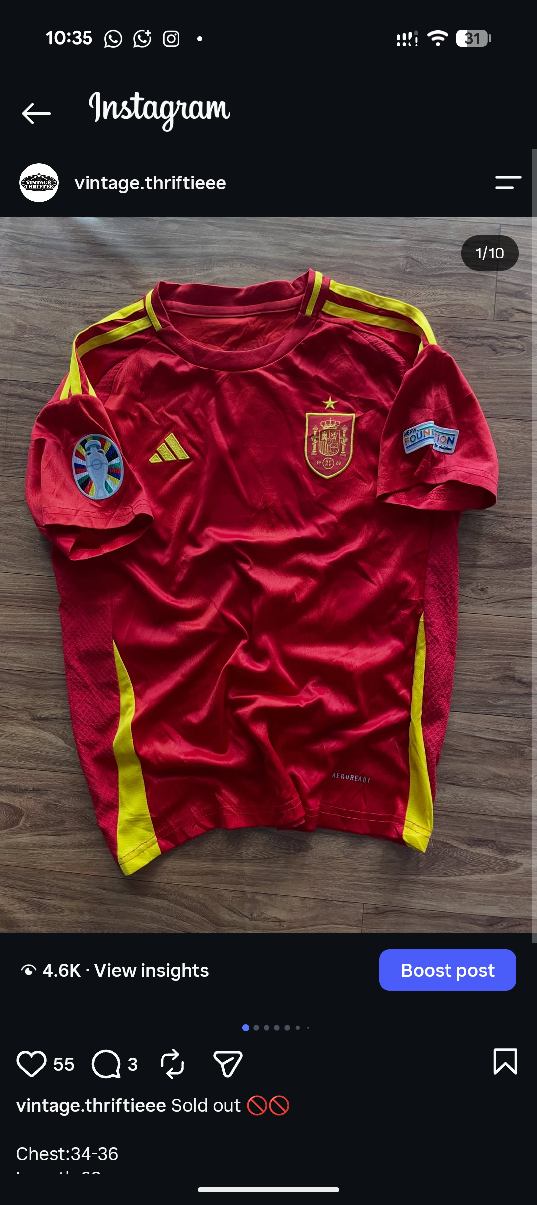 Spain red Jersey