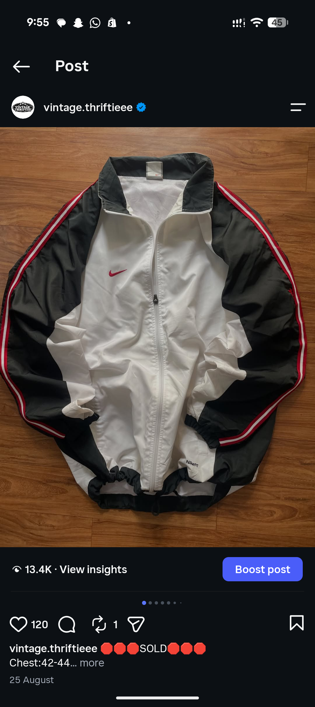 Jacket white black